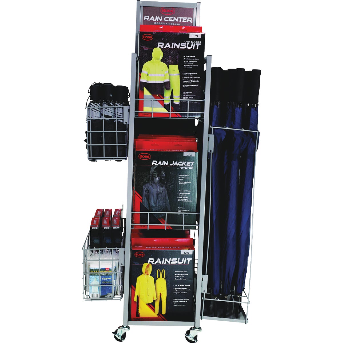 Boss Rainwear Display Rack