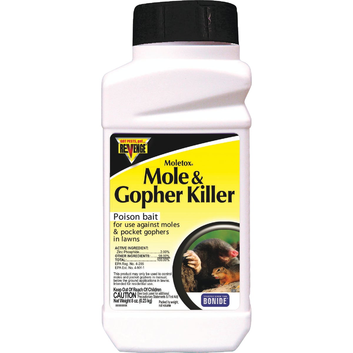 Bonide Moletox II 8 Oz. Corn Pellets Mole & Gopher Killer