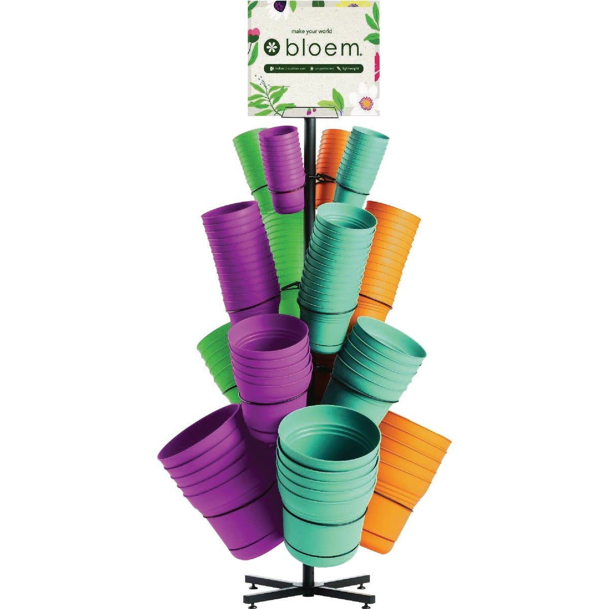 Bloem Saturn 5 In. to 12 In. Trend Planter Display (144-Piece)