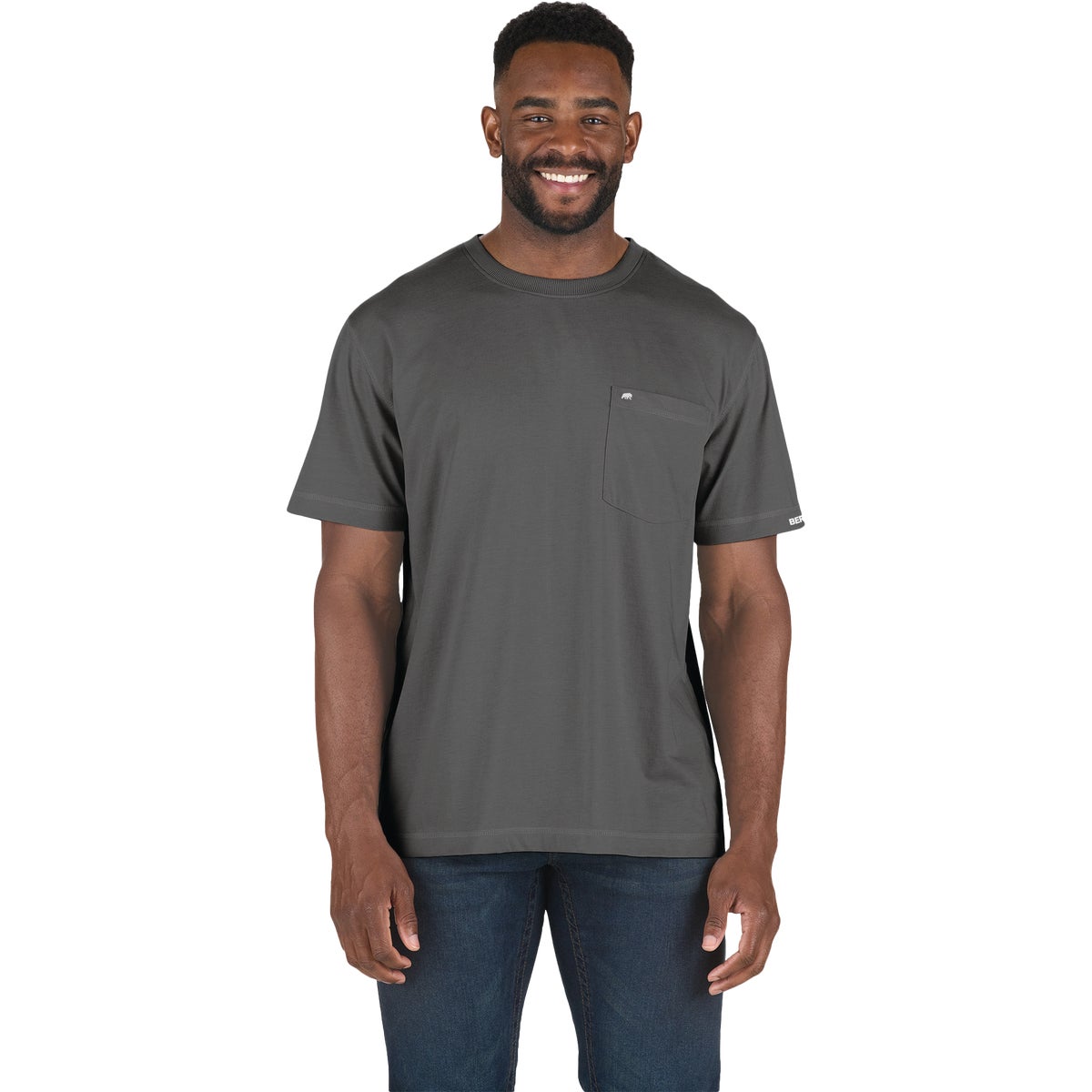 Berne Performance Men's 3XL Tall Slate Short Sleeve Pocket T-Shirt