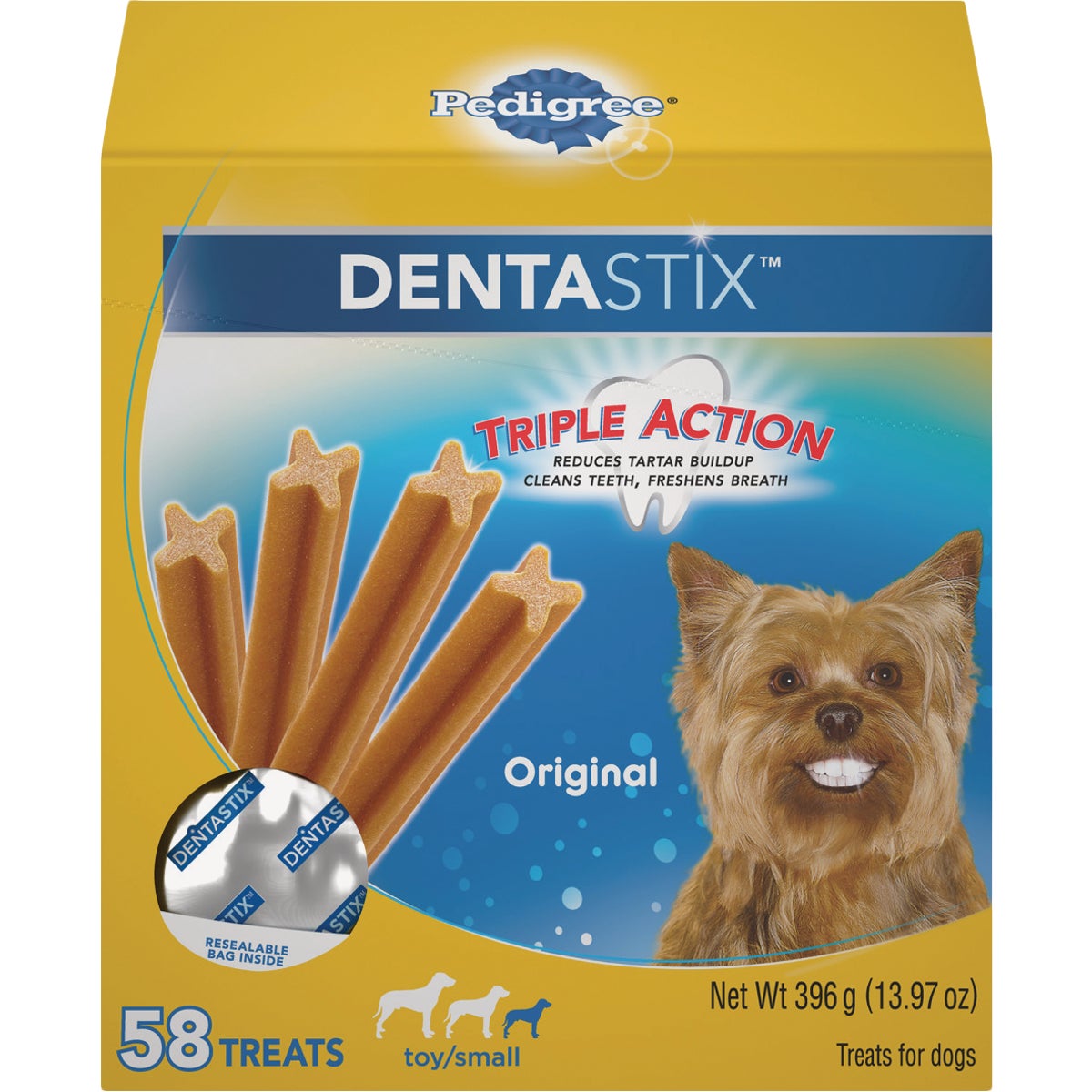 Pedigree Dentastix Toy Dog Original Flavor Dental Dog Treat (58-Pack)