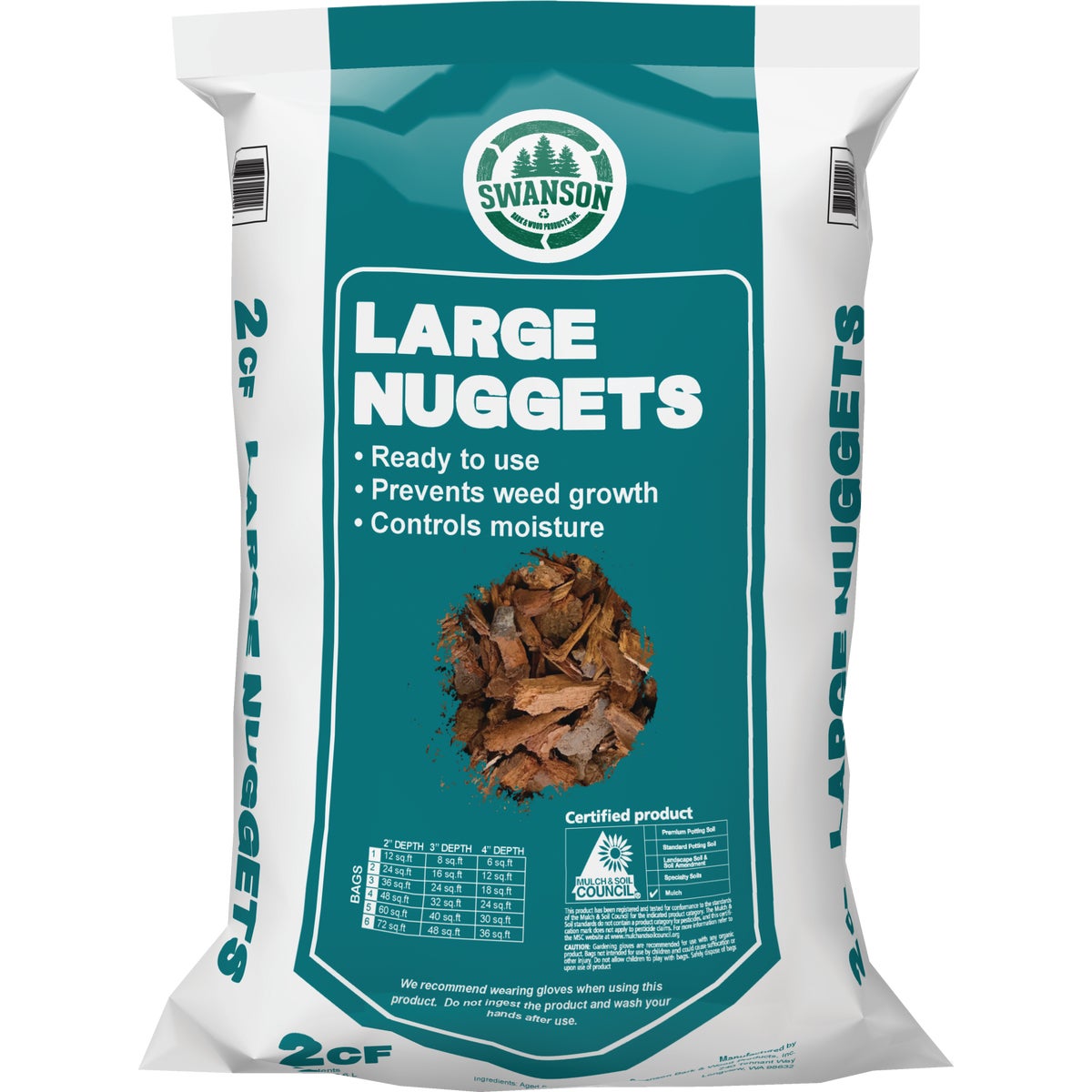 NuLife 2 Cu. Ft. Large Bark Nuggets