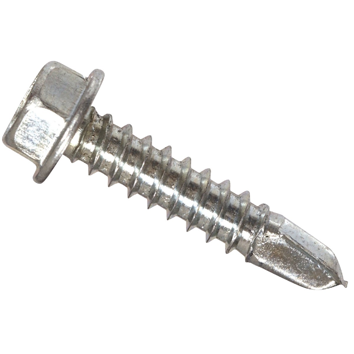 Hillman #8 - 18 x 1/2 In. Hex Washer Head Self-Drilling Sheet Metal Screw (100 Ct.)