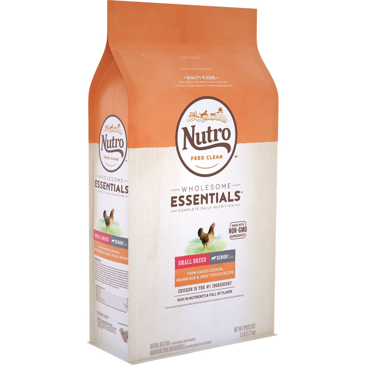 Nutro Wholesome Essentials 5 Lb. Chicken, Brown Rice, & Sweet Potato Small Breed Senior Dry Dog Food