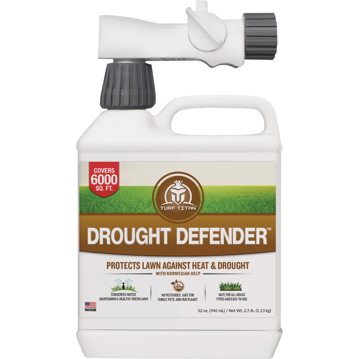 Turf Titan Drought Defender 32 Oz. 6000 Sq. Ft. 0-0-4 Summer Lawn Fertilizer