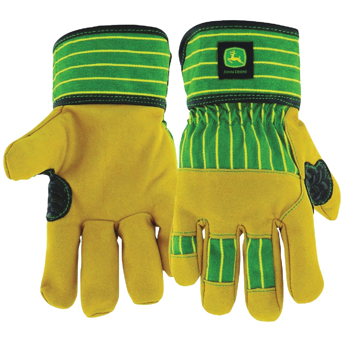 John Deere Youth Striped Synthetic Leather Palm Glove