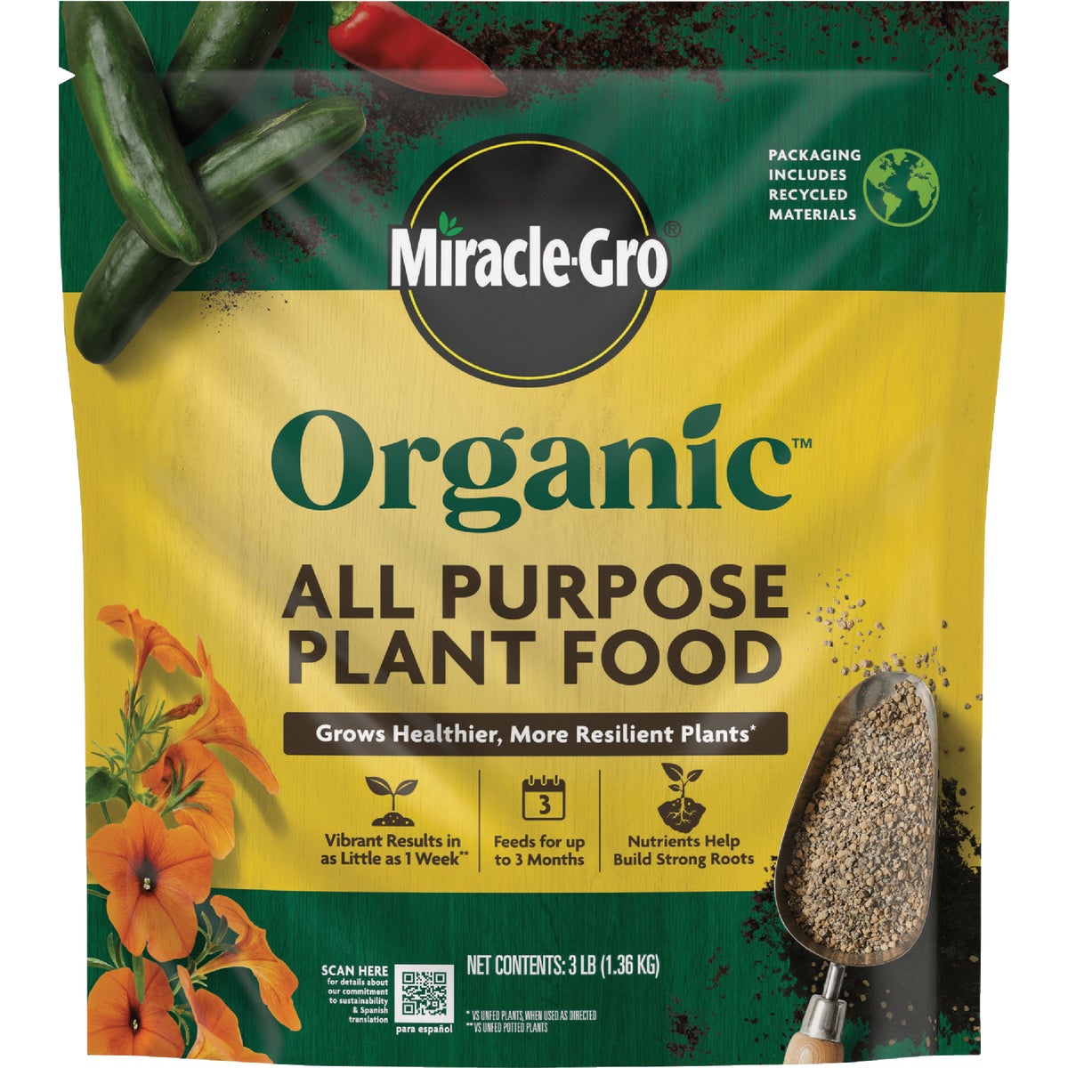 Miracle-Gro 3 Lb. Granules Organic Plant Food