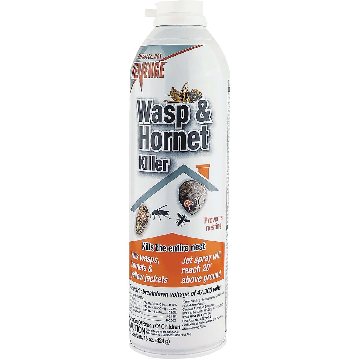 Bonide Revenge 15 Oz. Liquid Aerosol Spray Wasp & Hornet Killer