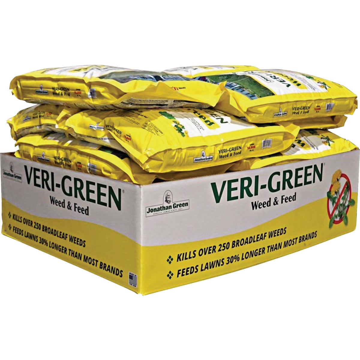 Jonathan Green Veri-Green Weed & Feed 46 Lb. 15,000 Sq. Ft. 21-0-3 Lawn Fertilizer with Weed Killer