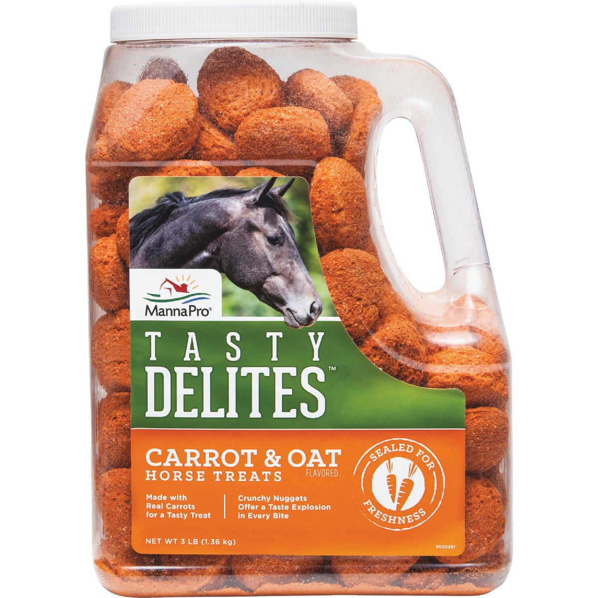Manna Pro Tasty Delites 4 Lb. Carrot Flavored Horse Treat