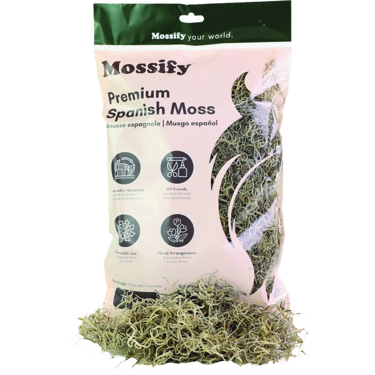 Mossify 2.6 Oz. Premium Natural Spanish Moss