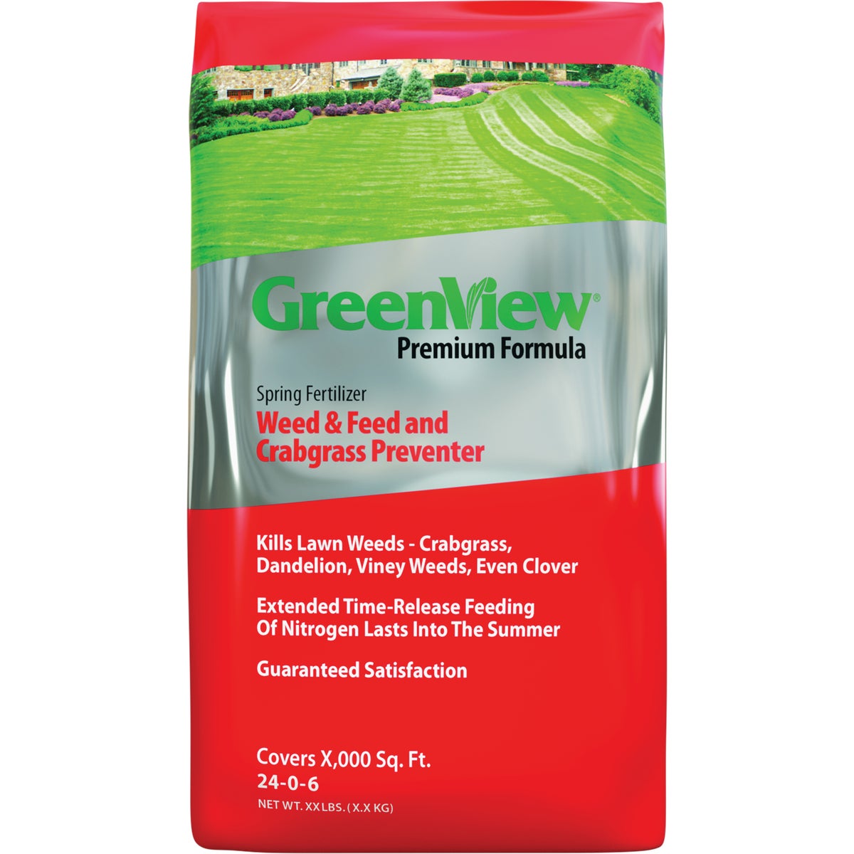 GreenView Premium Formula 14.4 Lb. 24-0-6 Spring Weed & Feed and Crabgrass Preventer