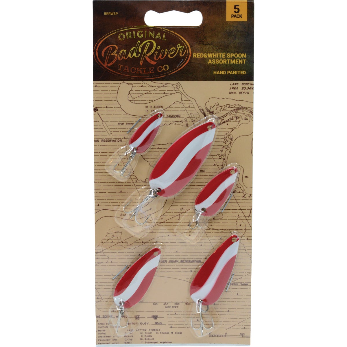 RED&WHITE SPOONS 5PK