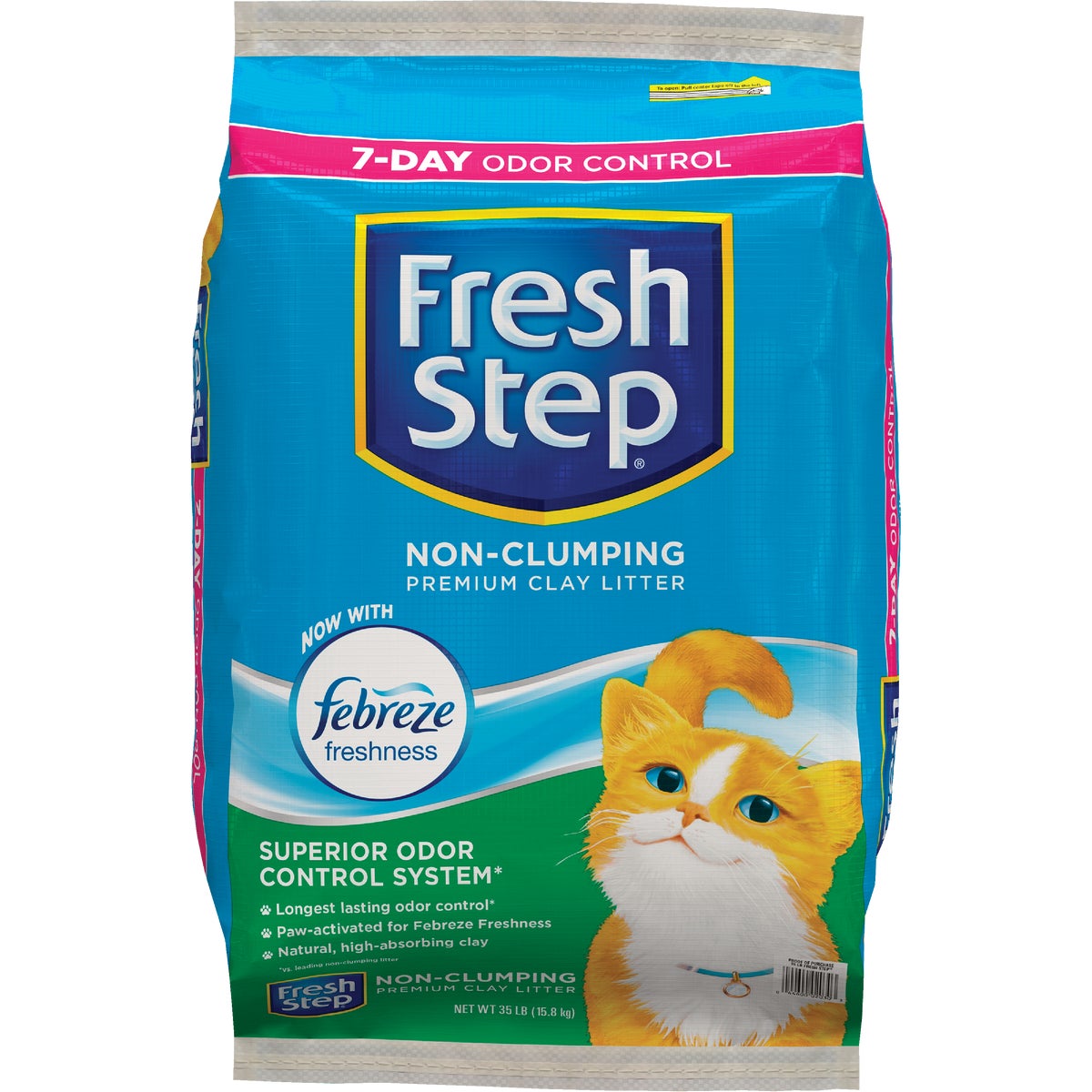 Fresh Step 35 Lb. Non-Clumping Cat Litter with Febreze