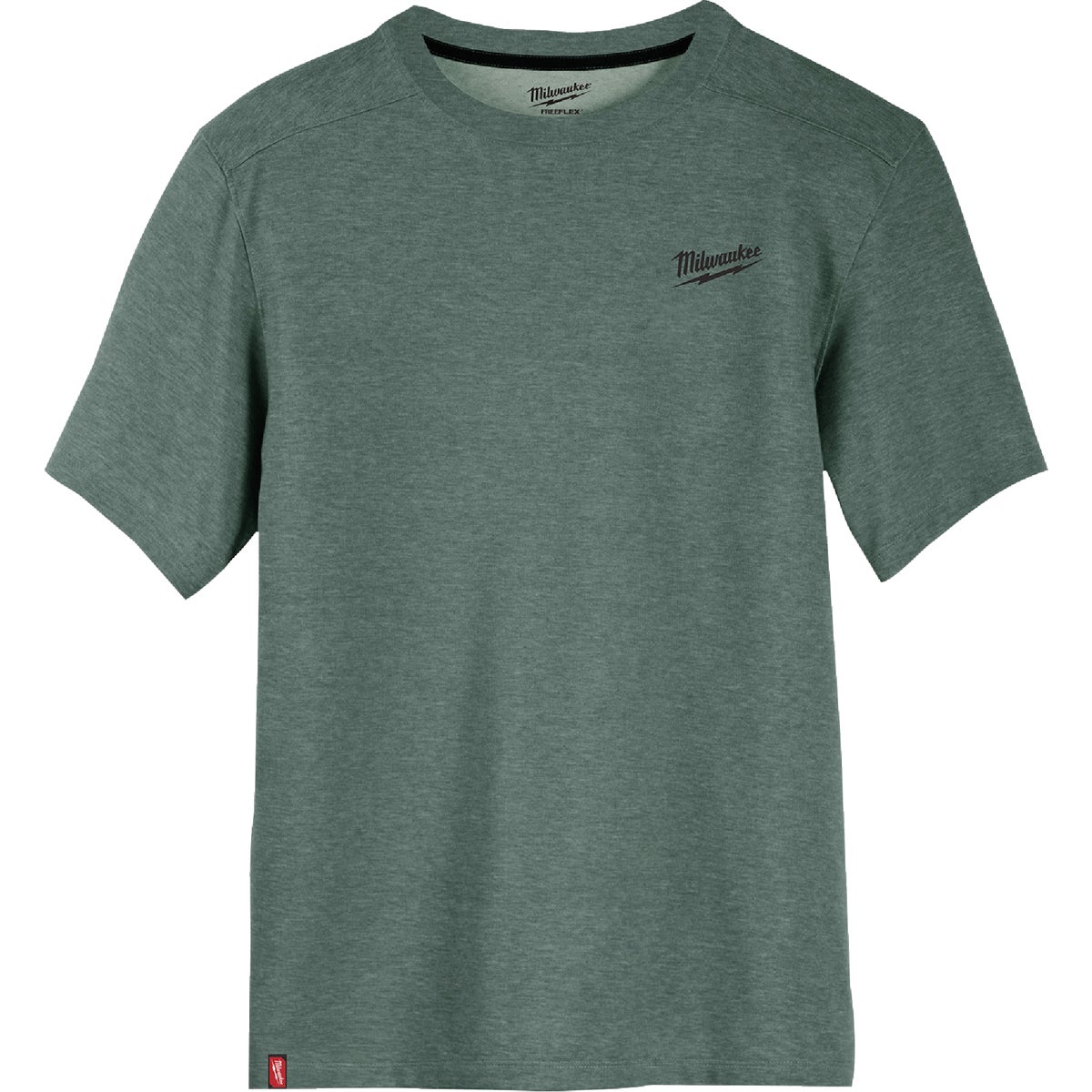 Milwaukee FREEFLEX Men's Medium Green Short Sleeve Hybrid Work T-Shirt