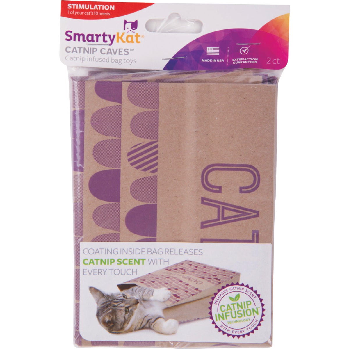 SmartyKat Catnip Caves Cat Toy (2-Pack)