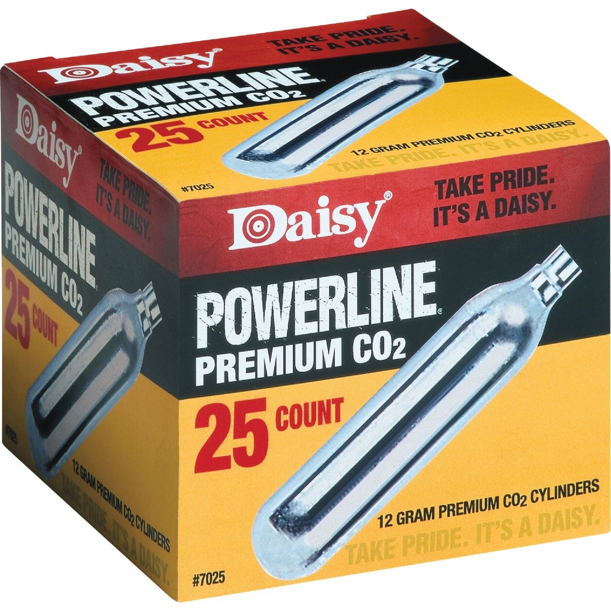 Daisy Powerline Premium 12 Grain CO2 Cylinders (25-Pack)