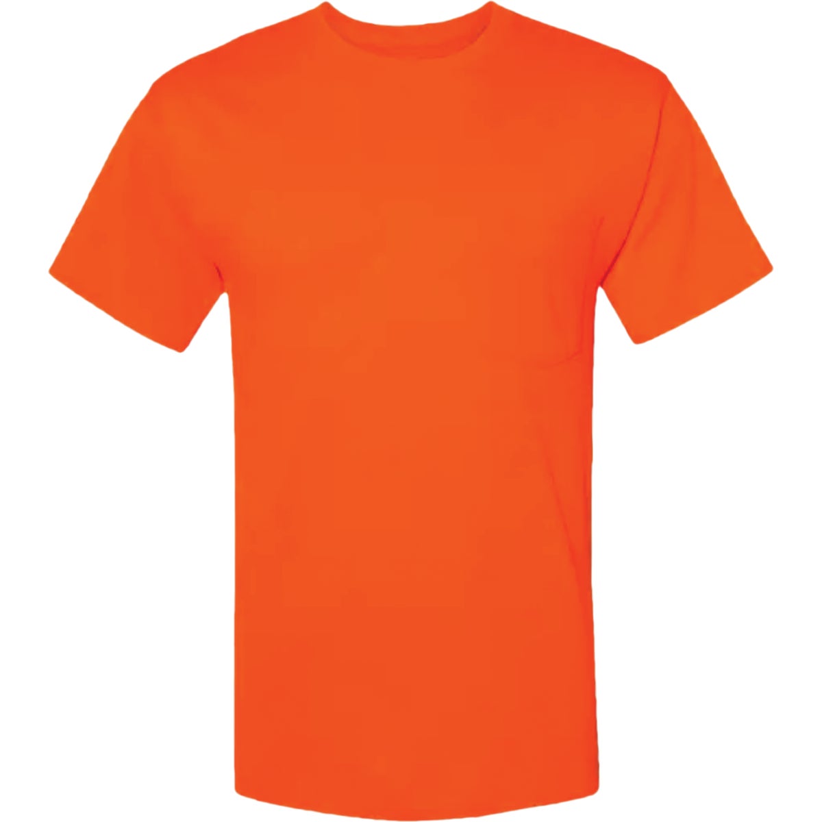 Hanes Men's Medium Safety Orange Workwear T-Shirt (2-Pack)