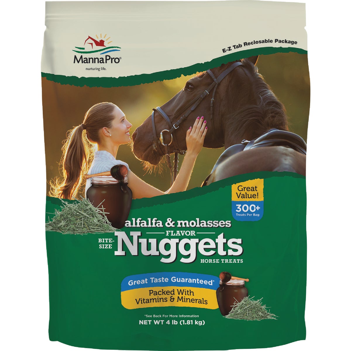 Manna Pro 4 Lb. Bite Size Alfalfa Molasses Nuggets