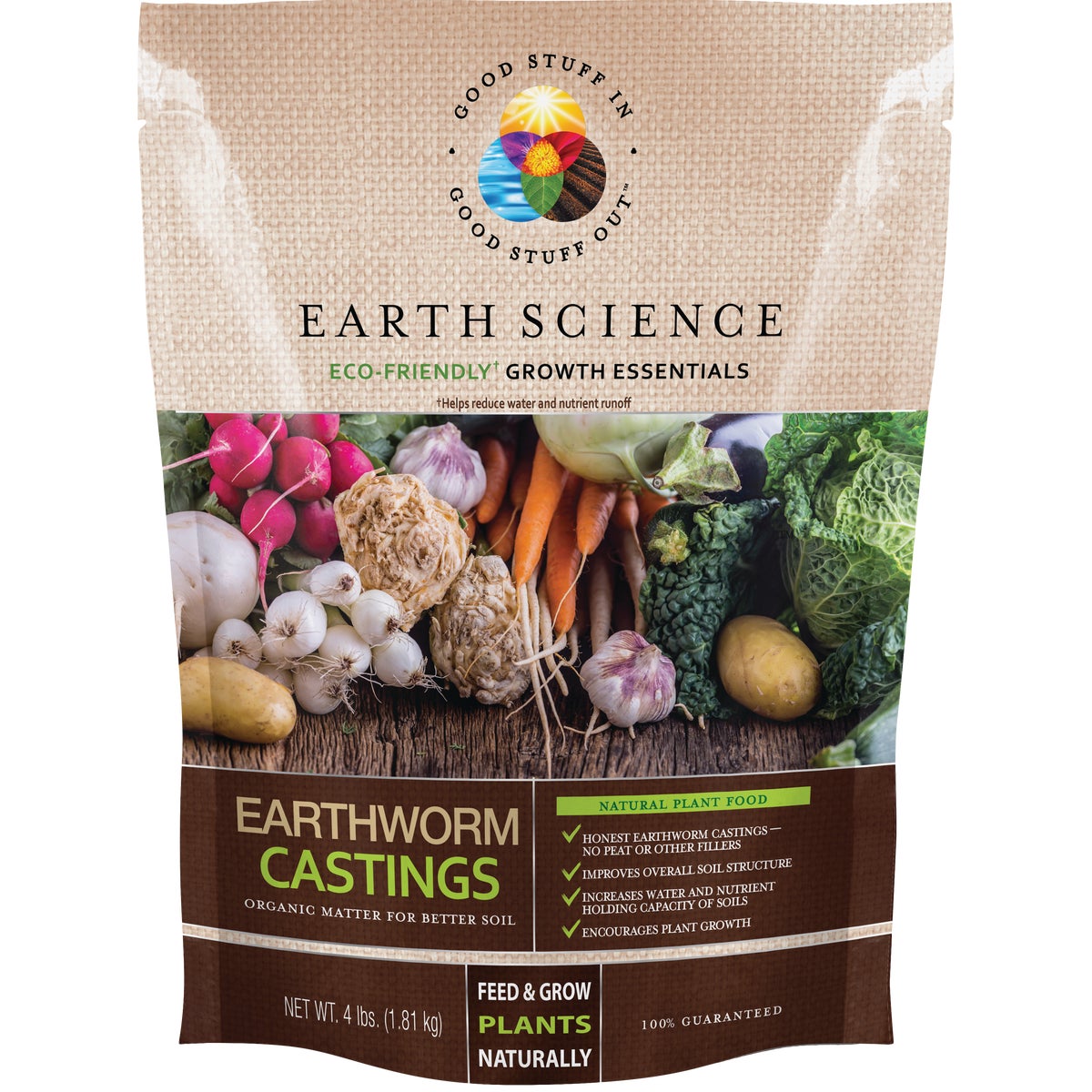 Earth Science 4 Lb. Earth Worm Castings Soil Conditioner
