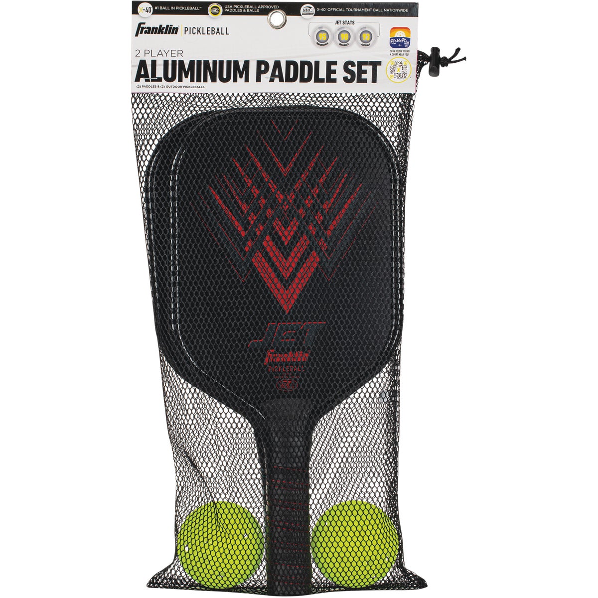 Franklin X-40 Jet Aluminum Pickleball Set (4-Piece)