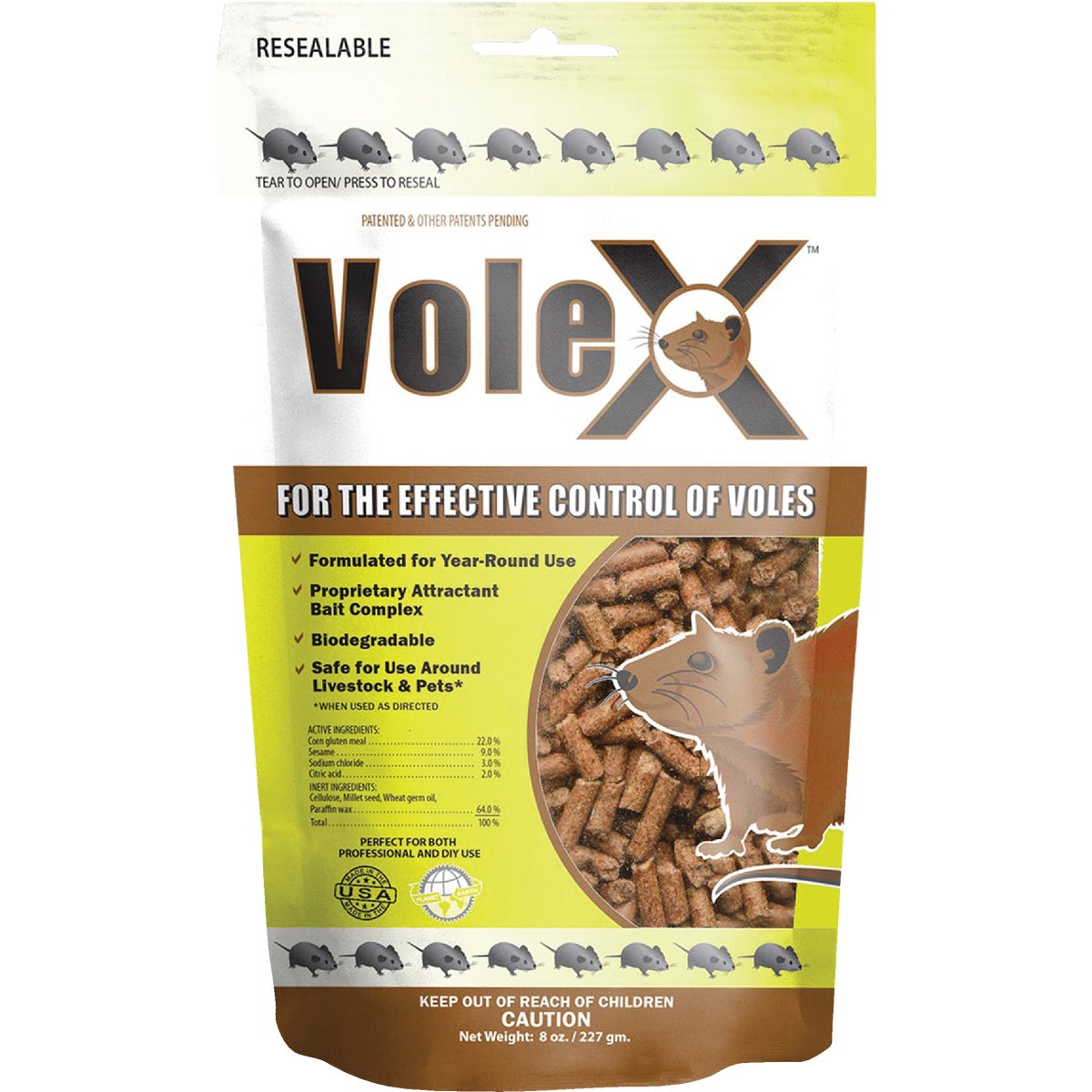 VoleX 8 Oz. Pellets Mole & Gopher Killer