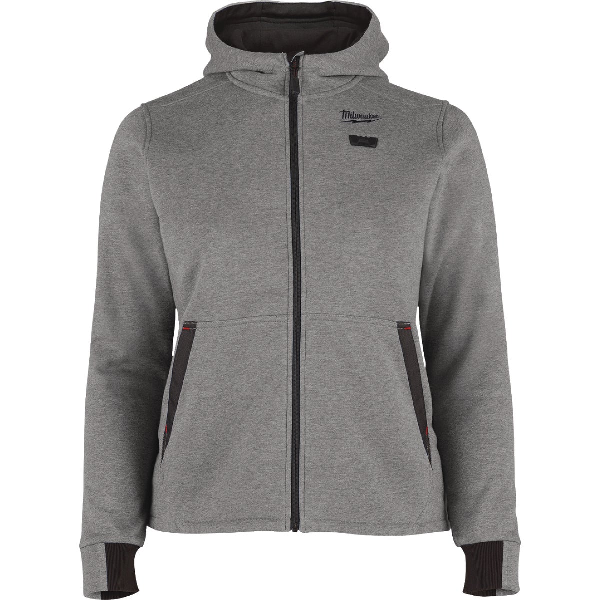 Milwaukee M12 Women's Large Gray Full-Zip Heated Hoodie Kit