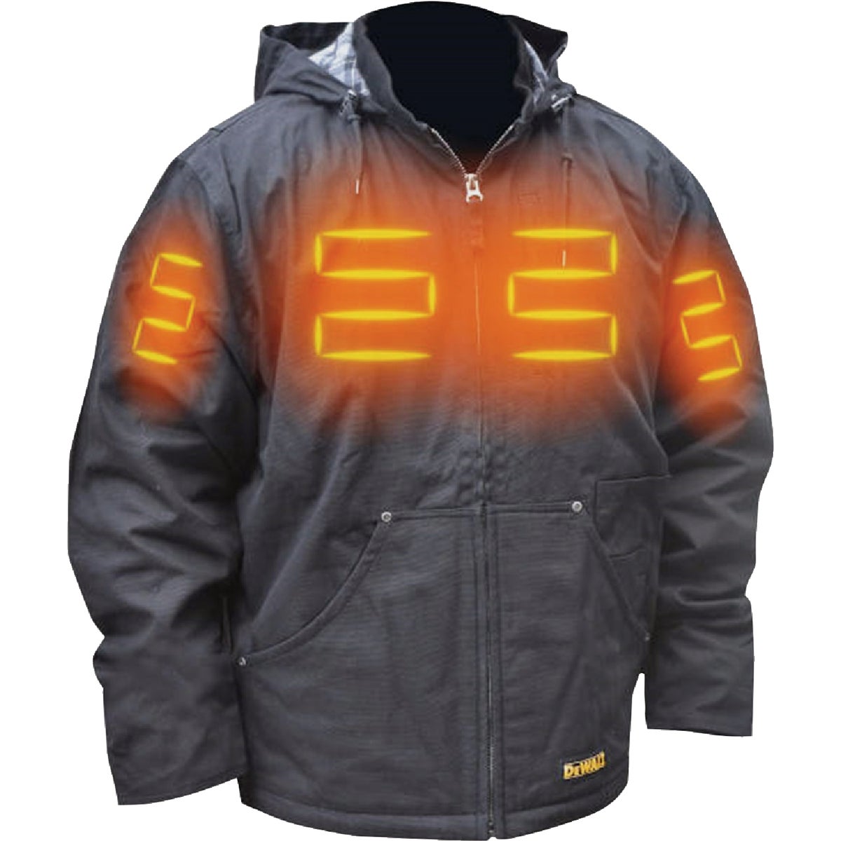 DEWALT Men's Black Heated Coat Kit, 2XL
