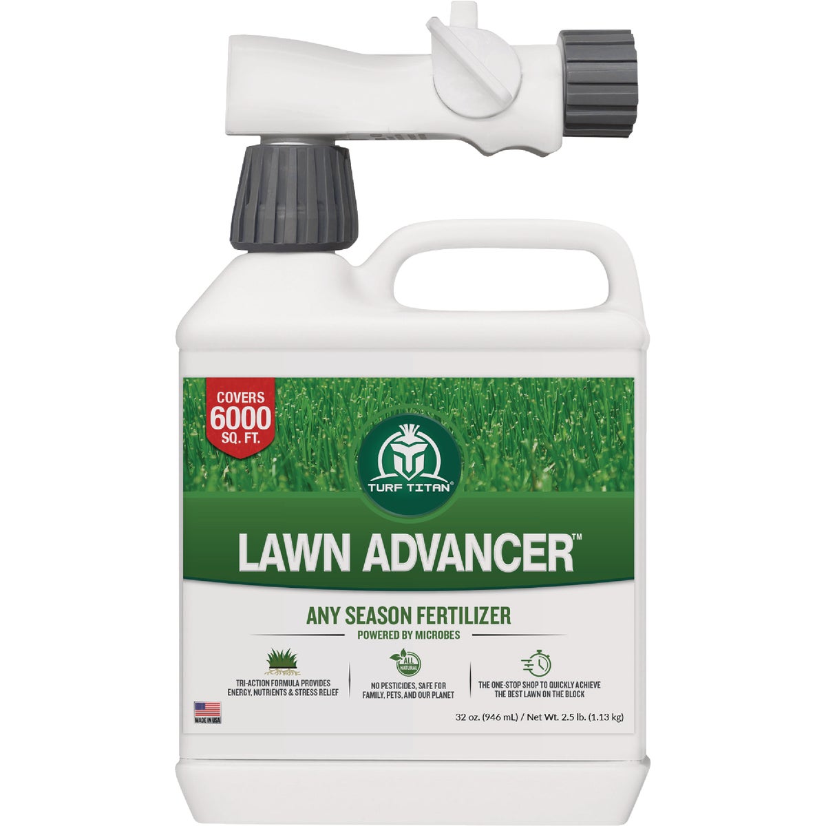 Turf Titan Lawn Advancer 32 Oz. 6000 Sq. Ft. 2-7-7 Lawn Fertilizer