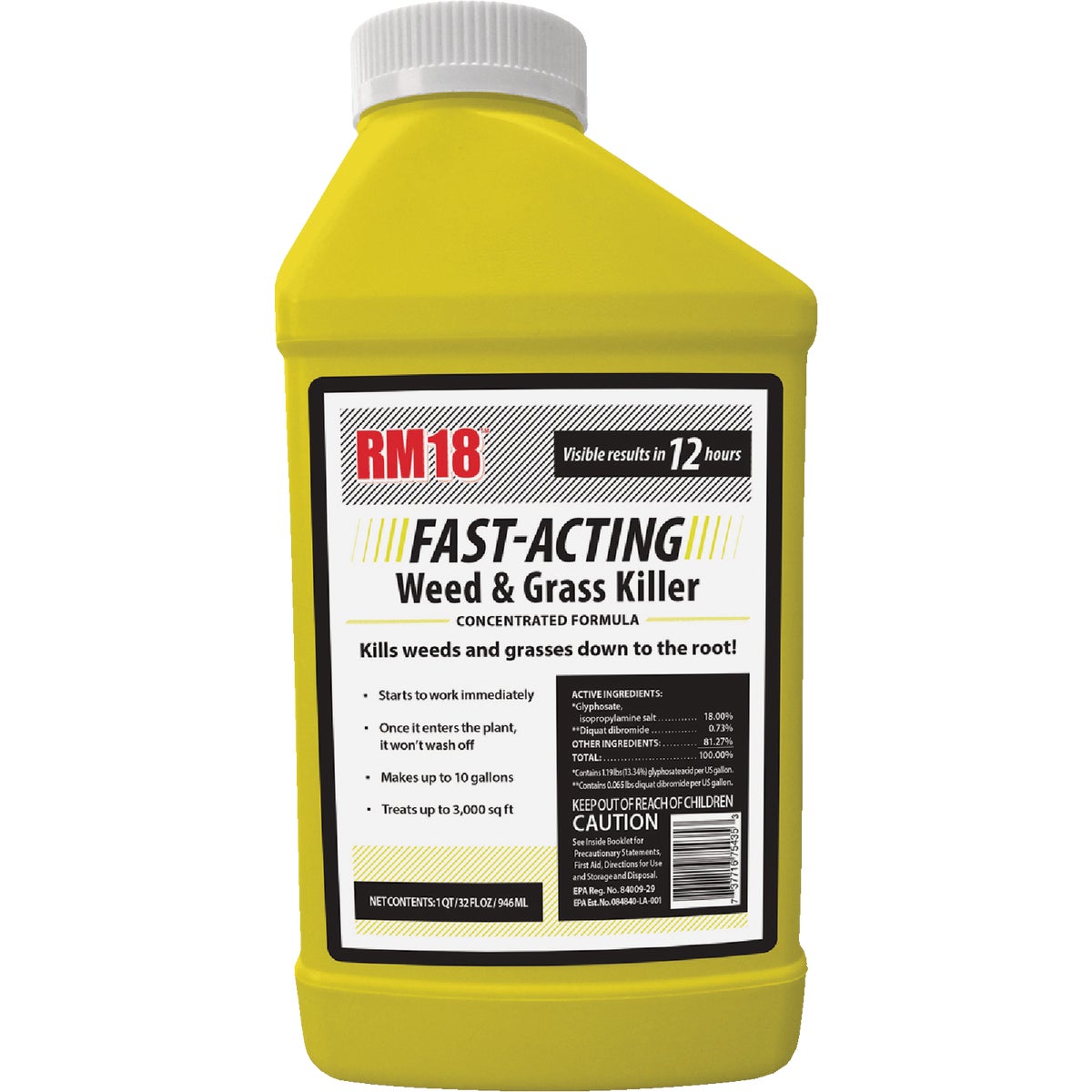 RM18 32 Oz. Concentrate Fast-Acting Weed & Grass Killer