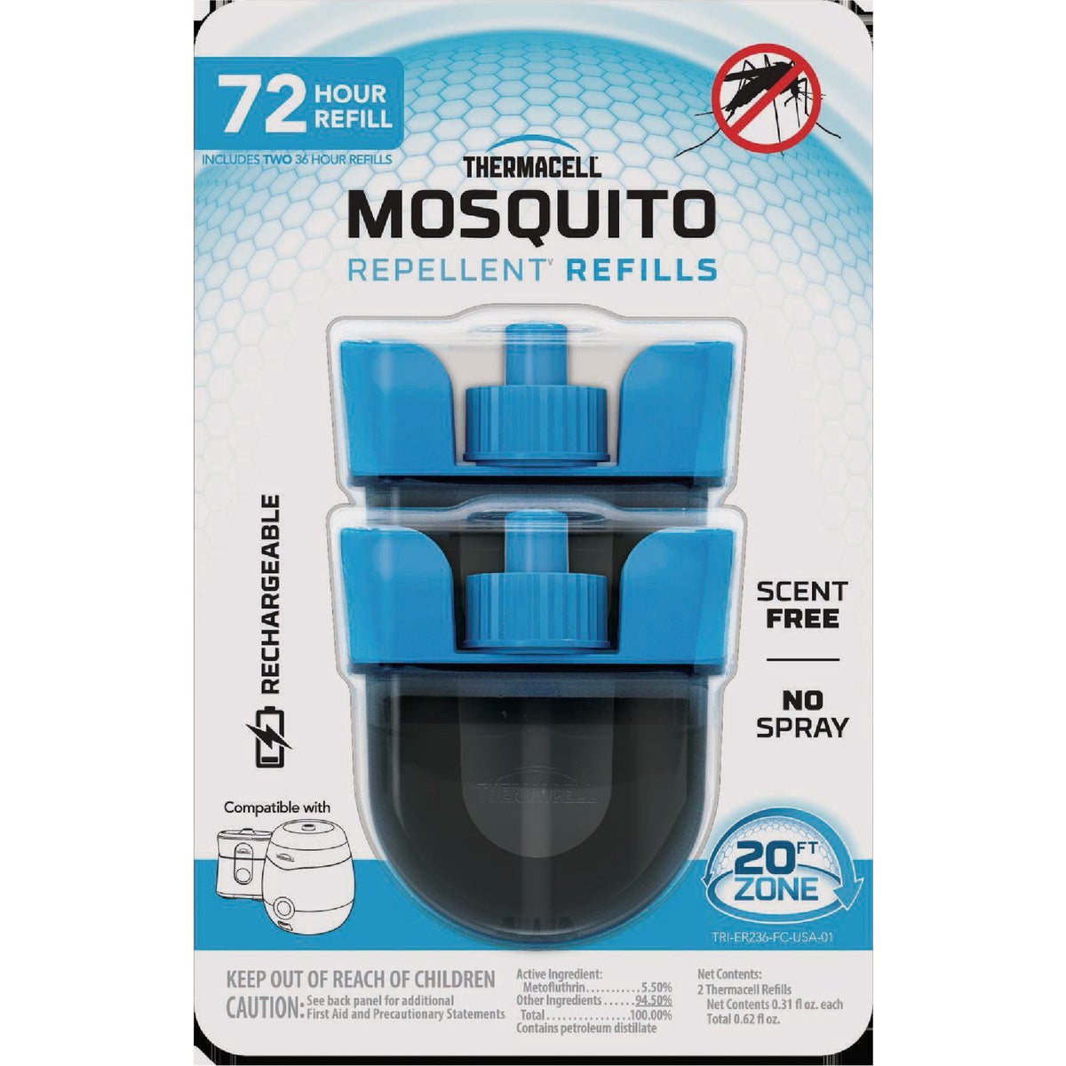 Thermacell 36 Hr. Rechargeable Mosquito Repellent Refill (2-Pack)