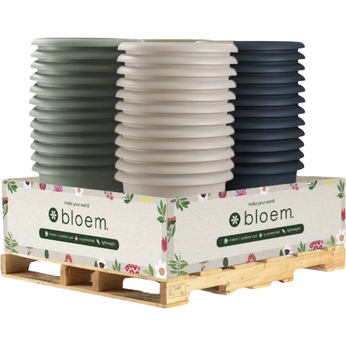 Bloem Ariana 20 In. Earthy Planter Display (48-Piece)