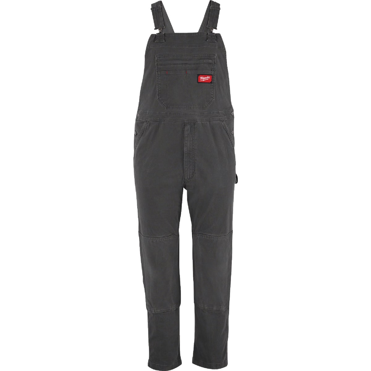Milwaukee FREEFLEX Men's 30x34 Gray Unlined Bib Overalls