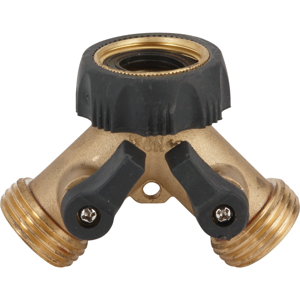 Best Garden Brass Y-Connector Hose Shutoff