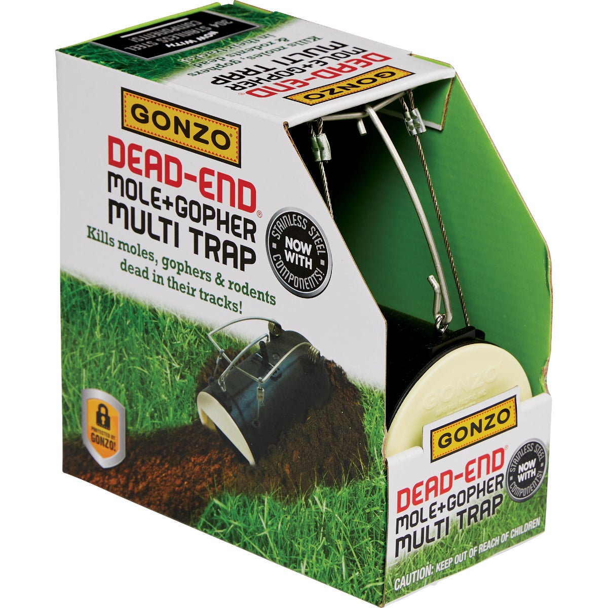 Gonzo Dead End Tube Mole & Gopher Trap