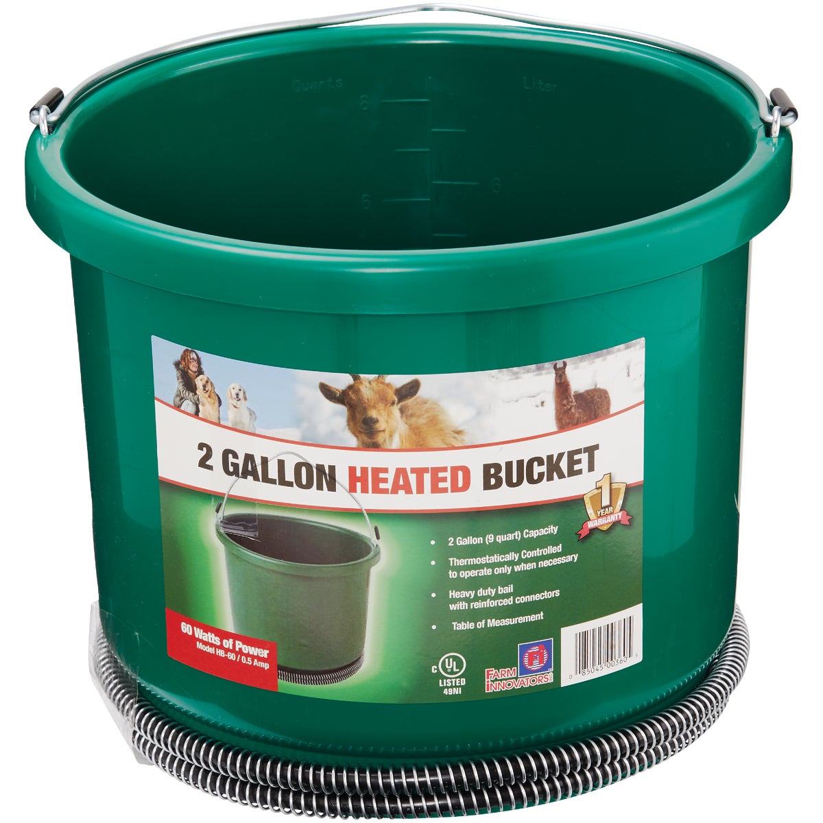 Farm Innovators 2 Gal. Heated Bucket