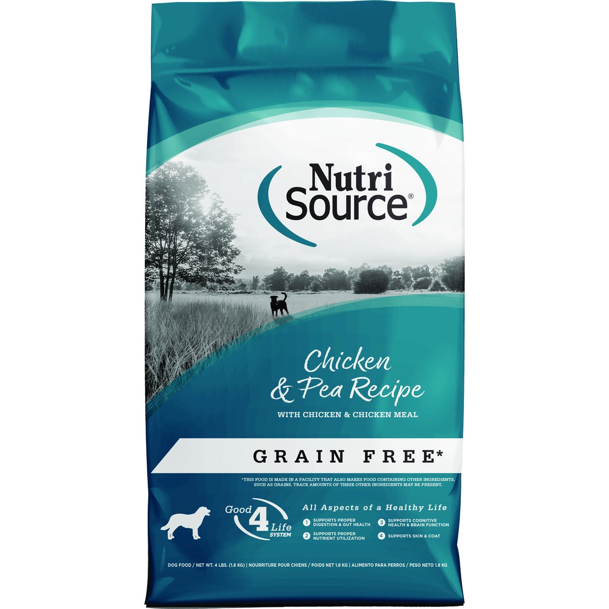 NutriSource 4 Lb. Chicken & Pea Recipe Grain Free Dog Food
