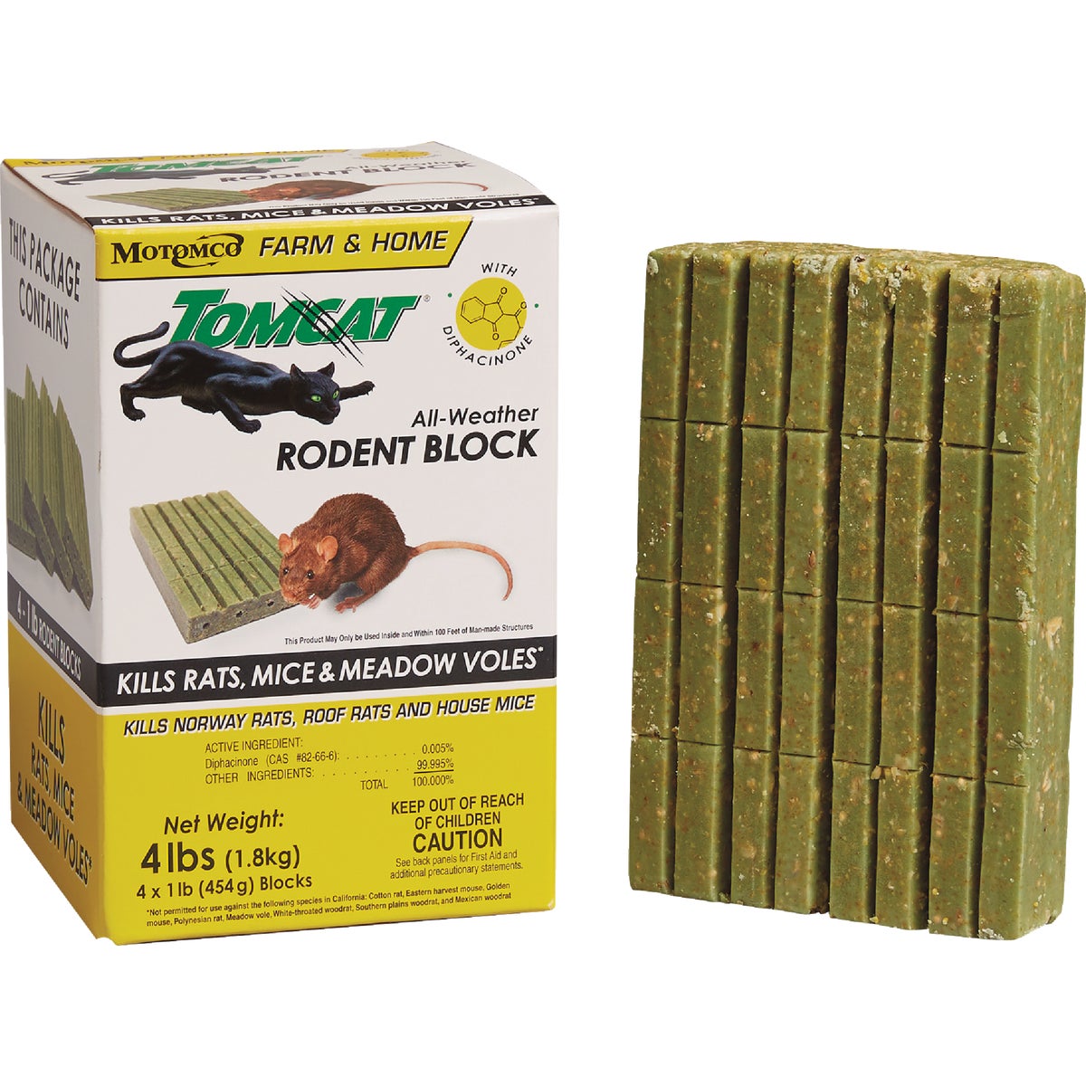 Tomcat 4 Lb. All-Weather Rodent Block Bait Block