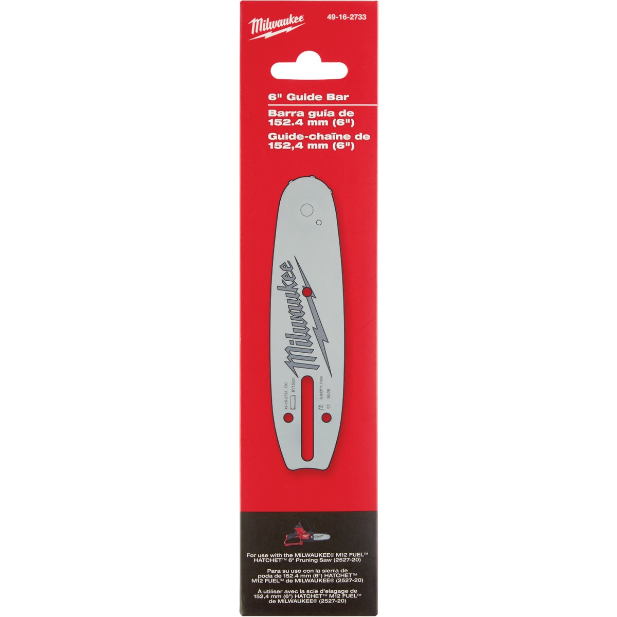 Milwaukee 6 In. Chainsaw Guide Bar