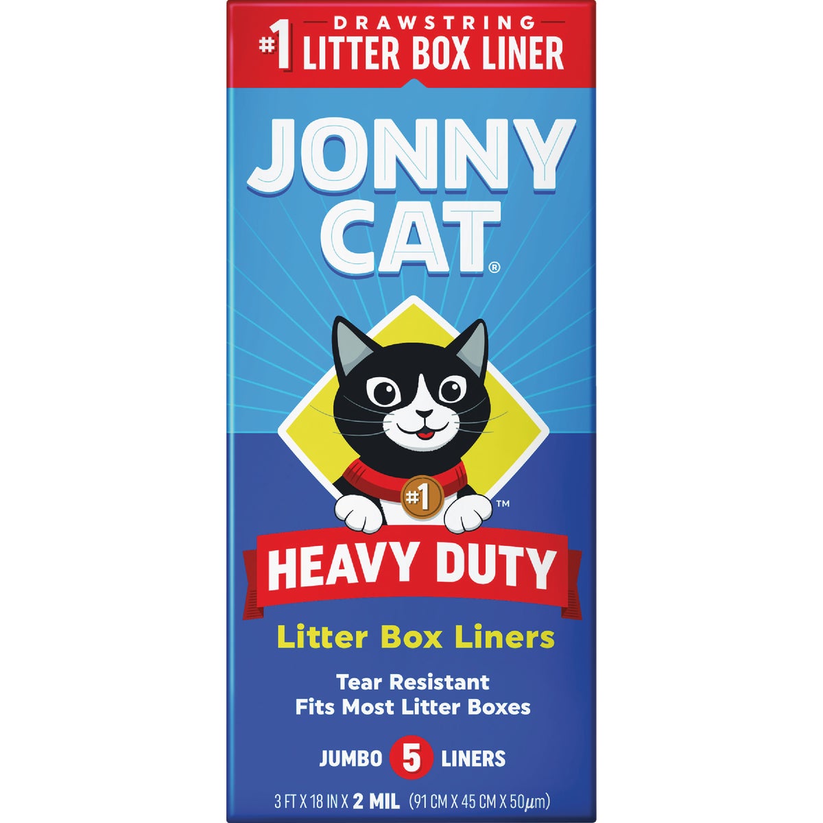Jonny Cat Disposable Jumbo Litter Box Liner (5-Pack)
