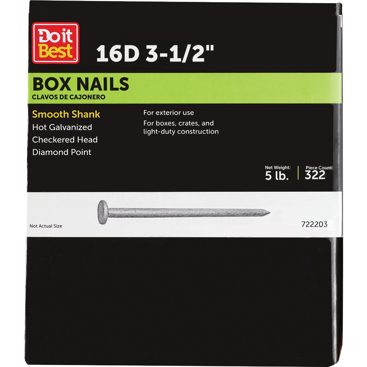 Do it 16d x 3-1/2 In. 10 ga Hot Galvanized Box Nails (355 Ct., 5 Lb.)