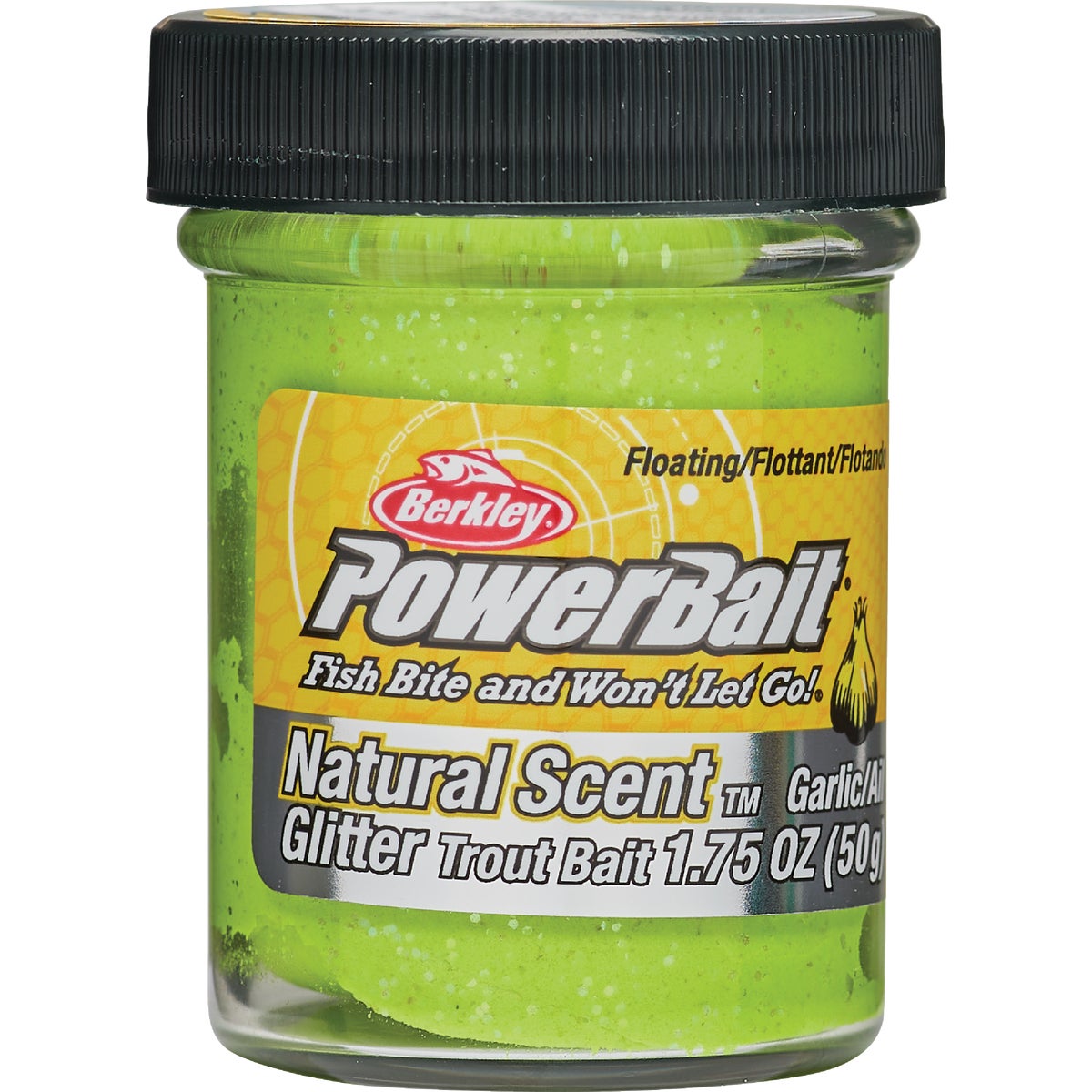 Berkley PowerBait Natural Glitter Trout Bait Chartreuse