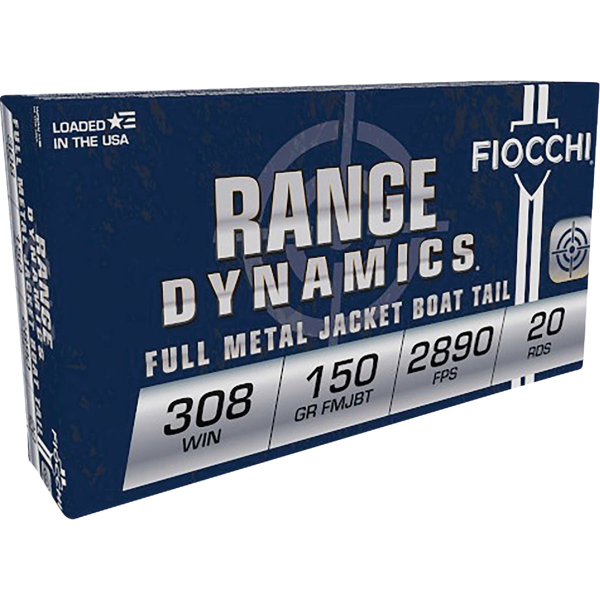 Fiochhi Range Dynamics 308A 150 Grain FMJ Centerfire Ammunition Cartridge