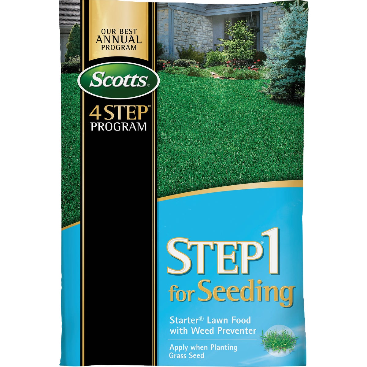 Scotts 4-Step Program Step 1 21.62 Lb. 5000 Sq. Ft. Starter Lawn Food with Weed Preventer
