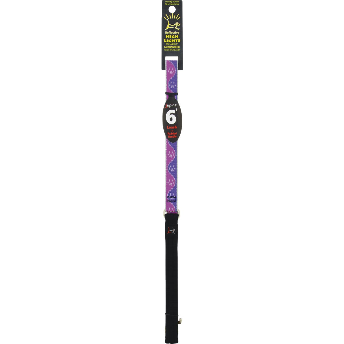 Lupine 3/4 In. x 6 Ft. Pink Paws Dog Leash