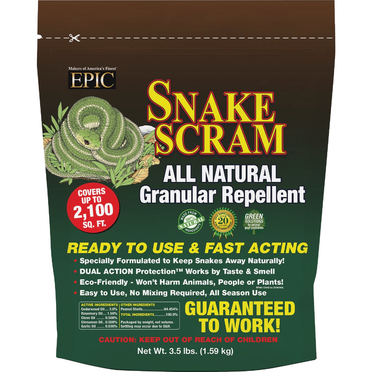 Snake Scram 3.5 Lb. Granular Snake Repellent