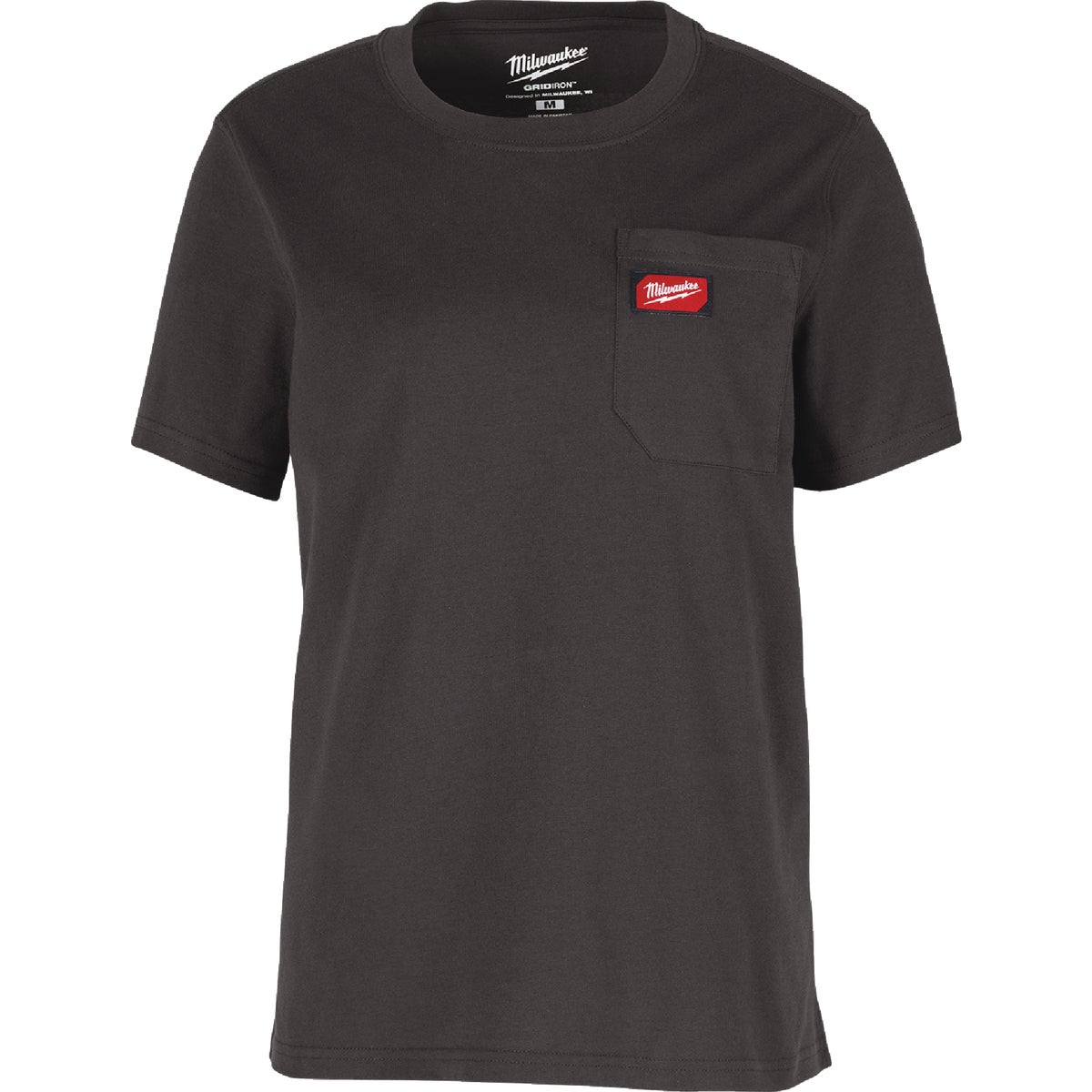 Milwaukee GridIron Women's Small Black Short Sleeve Pocket T-Shirt