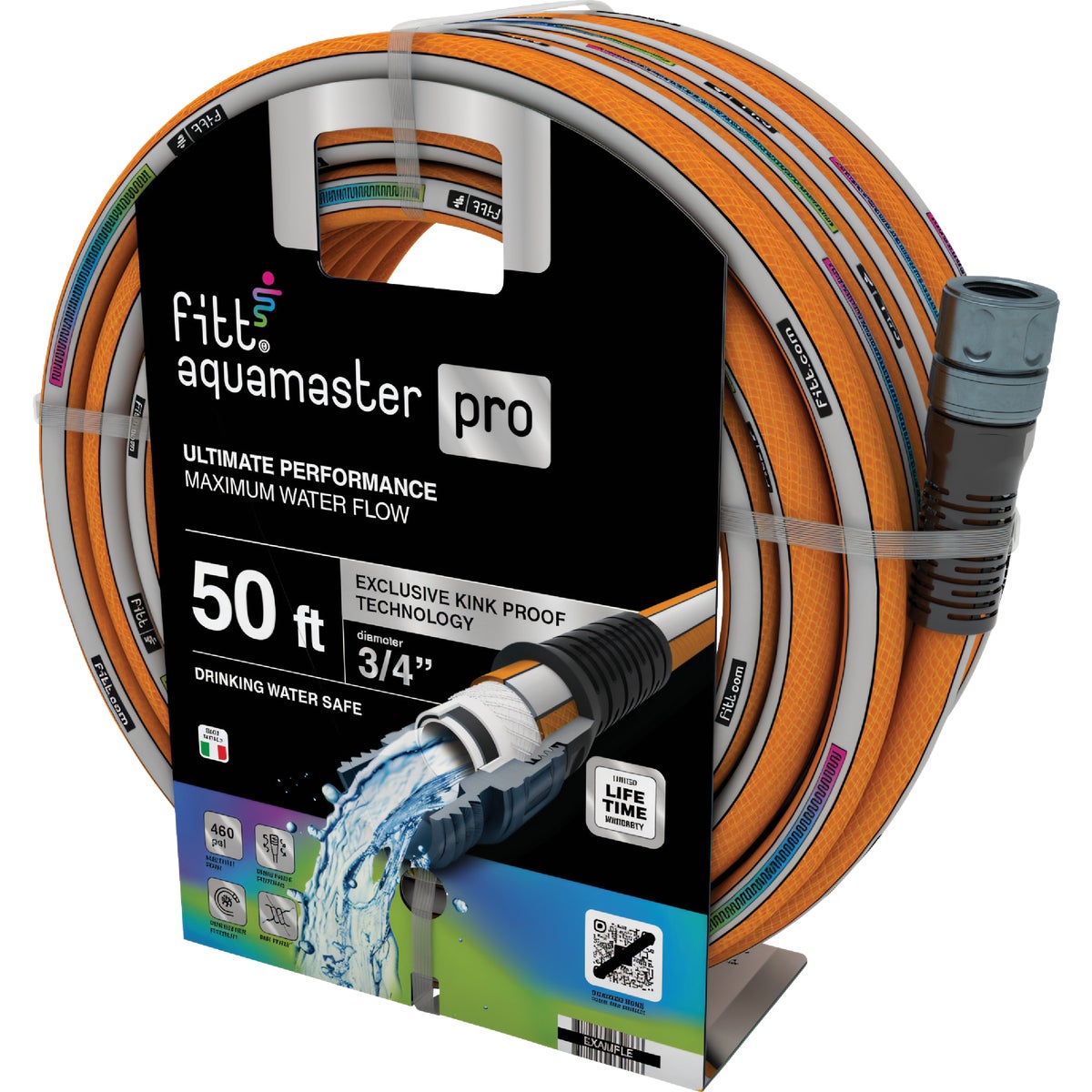 Fitt Aquamaster Pro 3/4 In. x 50 Ft. Hybrid Hose