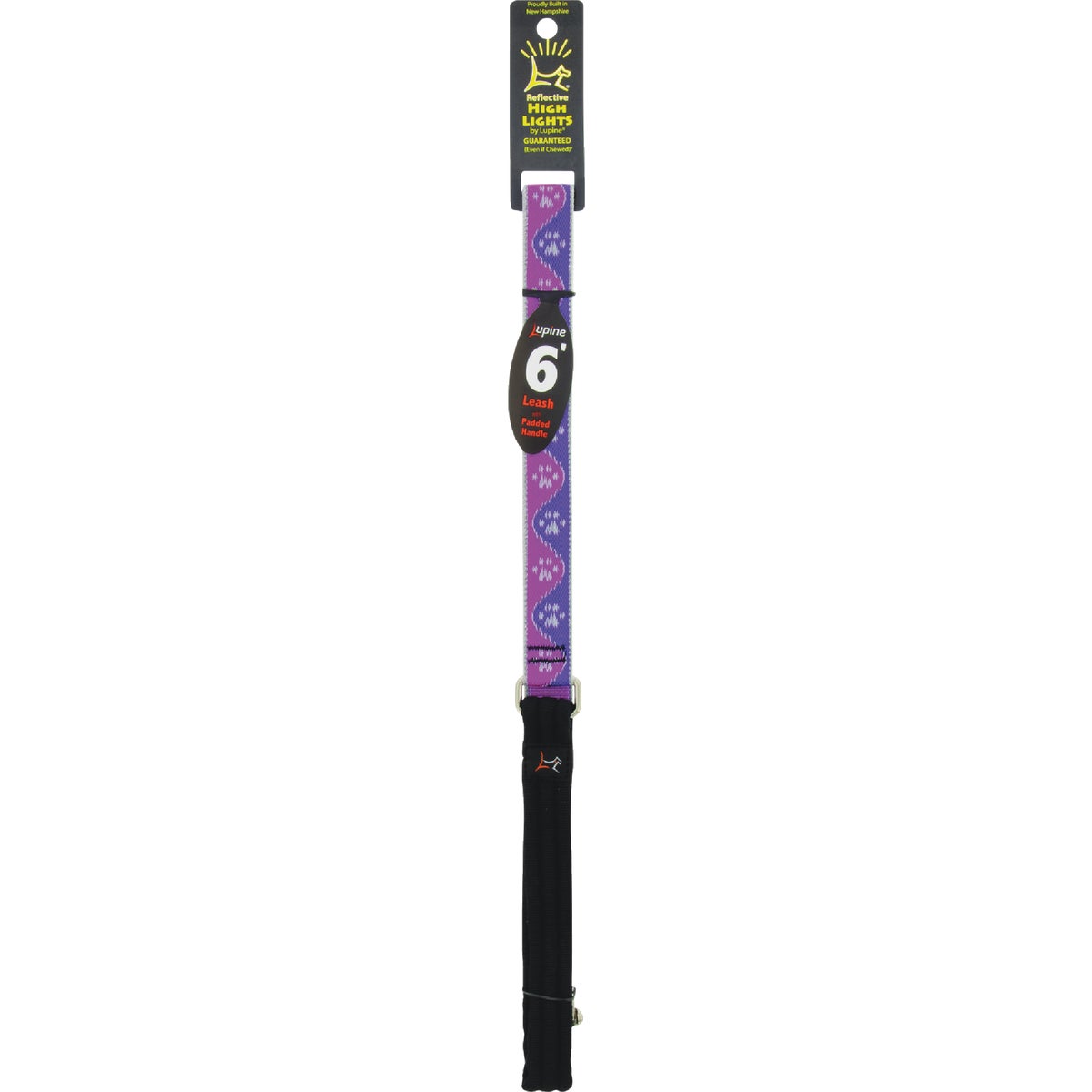 Lupine 1 In. x 6 Ft. Pink Paws Dog Leash