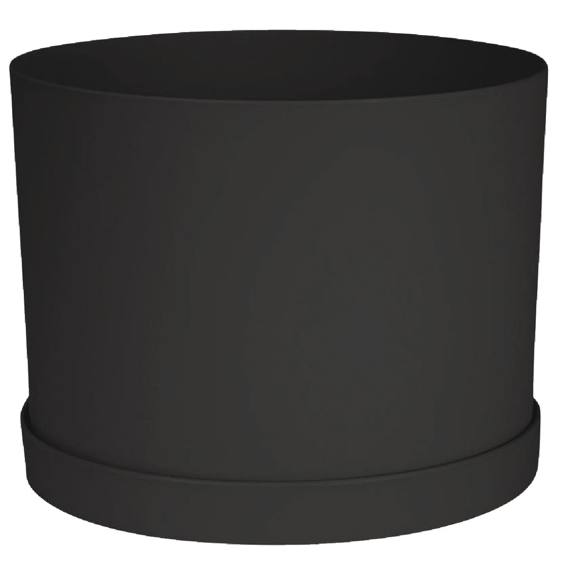 Bloem Mathers Collection 8 In. Black Plastic Planter